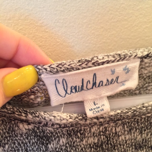 Anthropologie Cloud Chaser Sweater with Plaid Hem - Picture 3 of 3